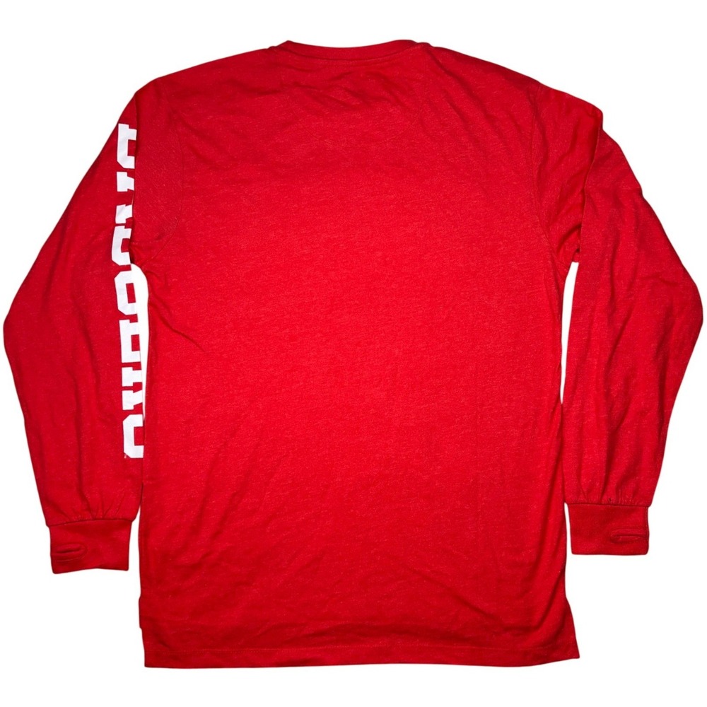 Pressbox Wisconsin Badgers T-Shirt Women M Red Long Sleeve Graphic NWT - Picture 2 of 10